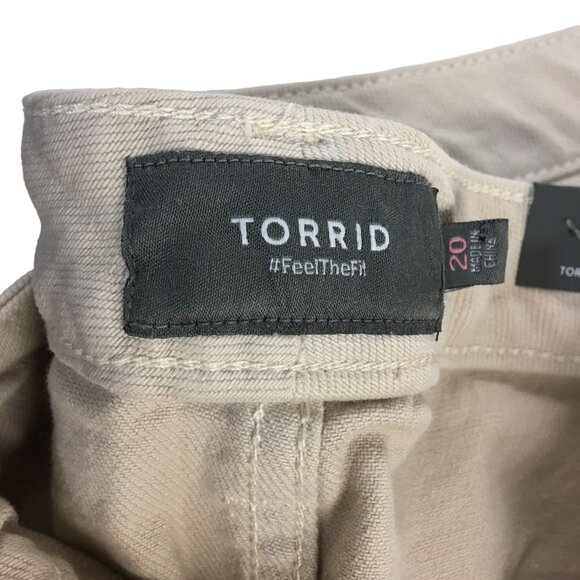 TORRID TAN DENIM CUT OFF SHORTS WOMENS SIZE 20 NWT - Picture 5 of 5